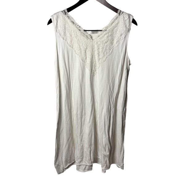 Tina Eva-Renee Olivia Ballet nightgown SZ M soft iviry-supima Cotton Modal - Picture 1 of 8